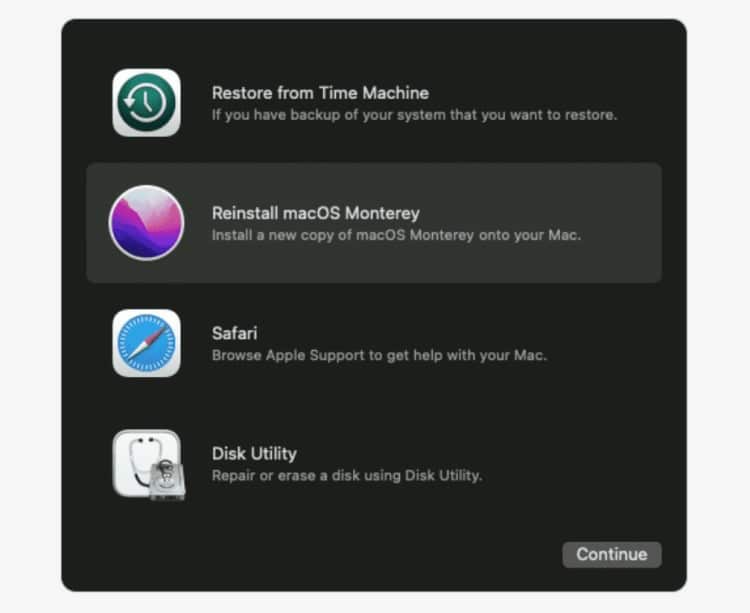 Open Mac in Recovery mode