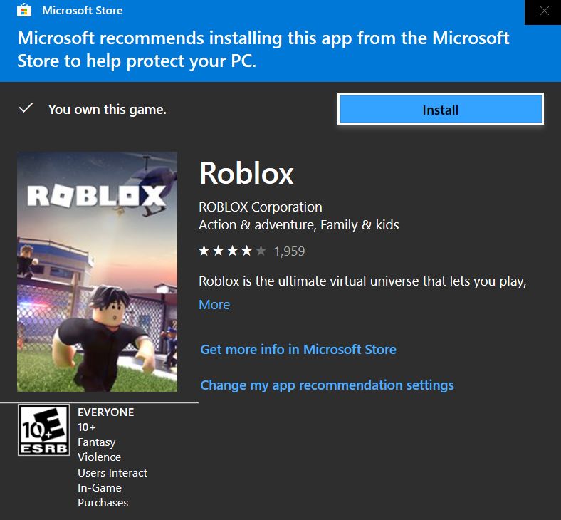 Microsoft Store Version