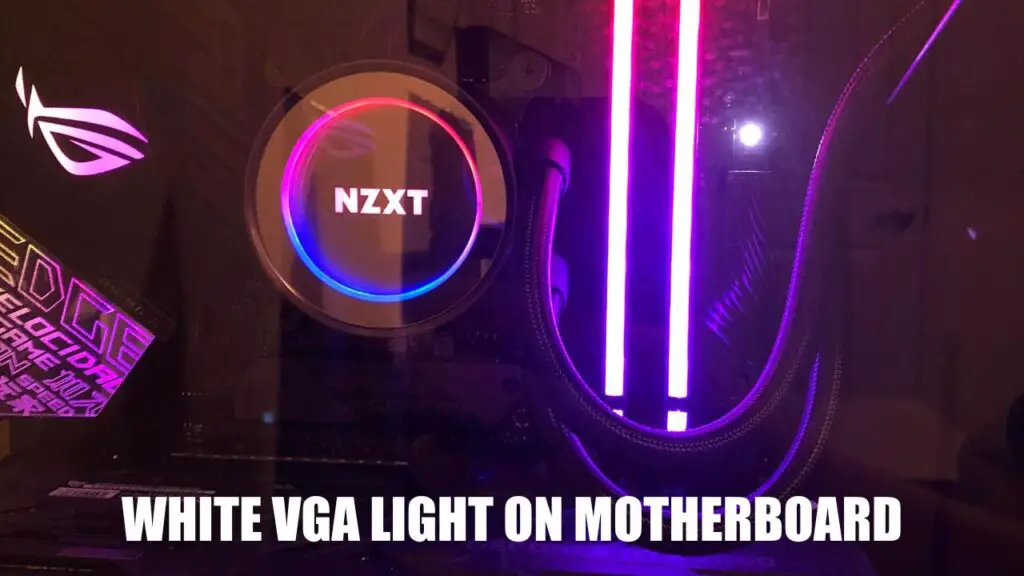 bright white light on my motherboard