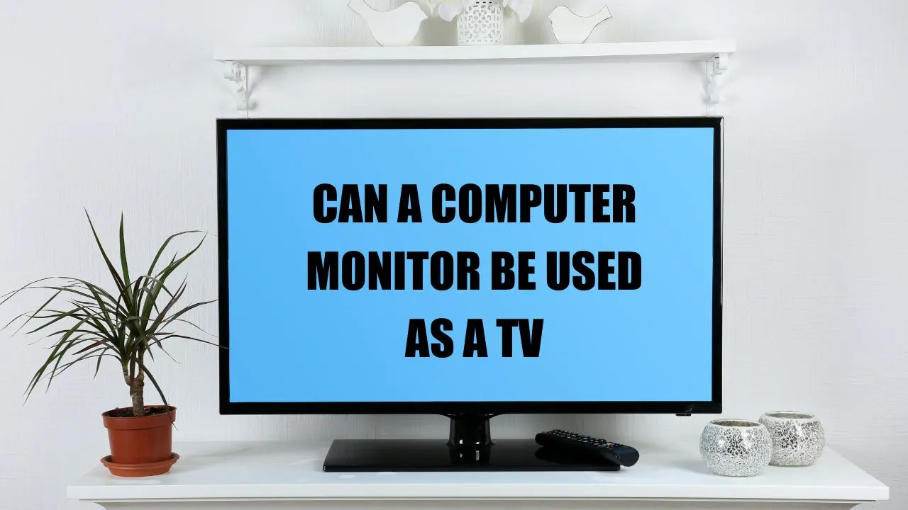 can a computer monitor be used as a tv